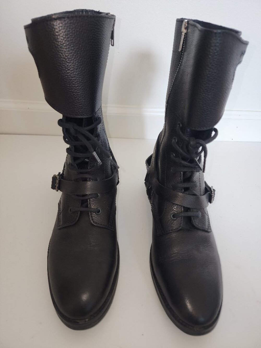 The Kooples Moto Black Boots Size 9